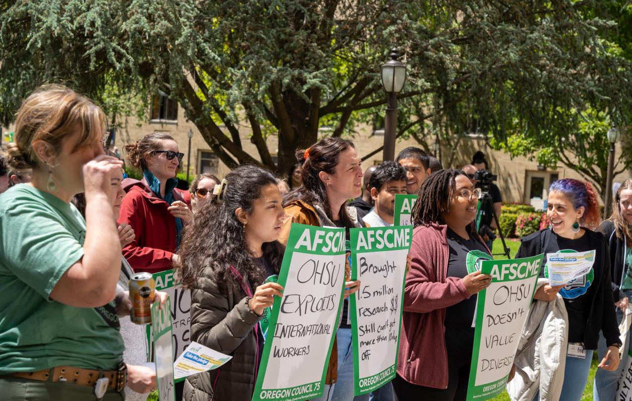 OHSU Posdoctoral Researchers that are members of an Oregon AFSCME Union.